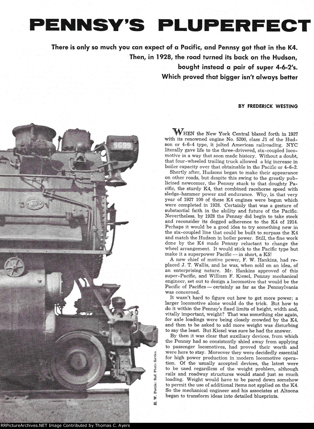"Pennsy's Pluperfect Pacifics," Page 52, 1957